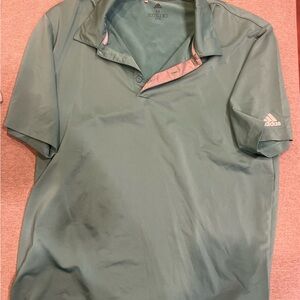 Adidas Men's Teal Polo Shirt